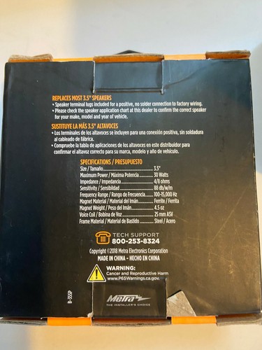 KIT DE INSTALACIÓN DE AMPLIFICADOR UNIVERSAL METRA -AK 50 + 2 Altavoces 3.5" #35SP - Imagen 9 de 9