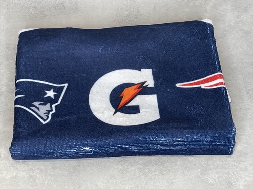 GATORADE OFFICIAL NFL NEW ENGLAND PATRIOTS ON FIELD SIDLELINE TOWEL 40”x22” NWT - Picture 5 of 5