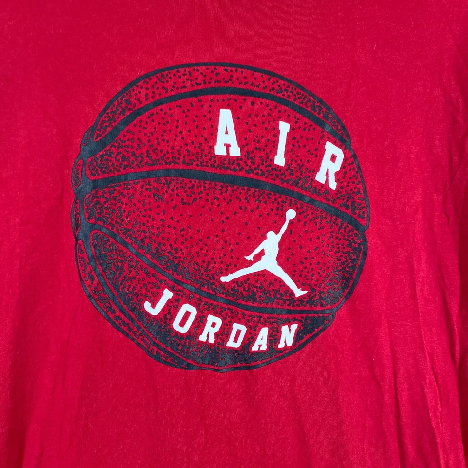 Air Jordan Shirt Mens XL Red Nike Jumpman Cartoon Playground Basketball Adult - image 3 of 4