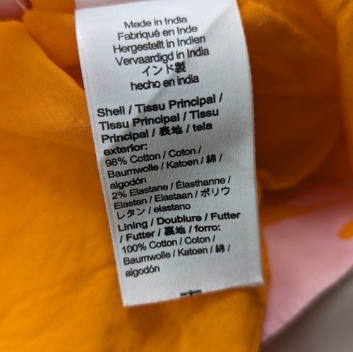 J Crew Orange Hibiscus Tie Halter Neck Mini Shift Dress Size 4 - Picture 12 of 12