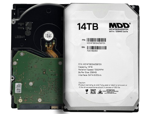 MDD 14TB 7200RPM SATA 6.0Gb/s 256MB Cache 7200RPM 3.5" Desktop Hard Drive - Picture 1 of 5