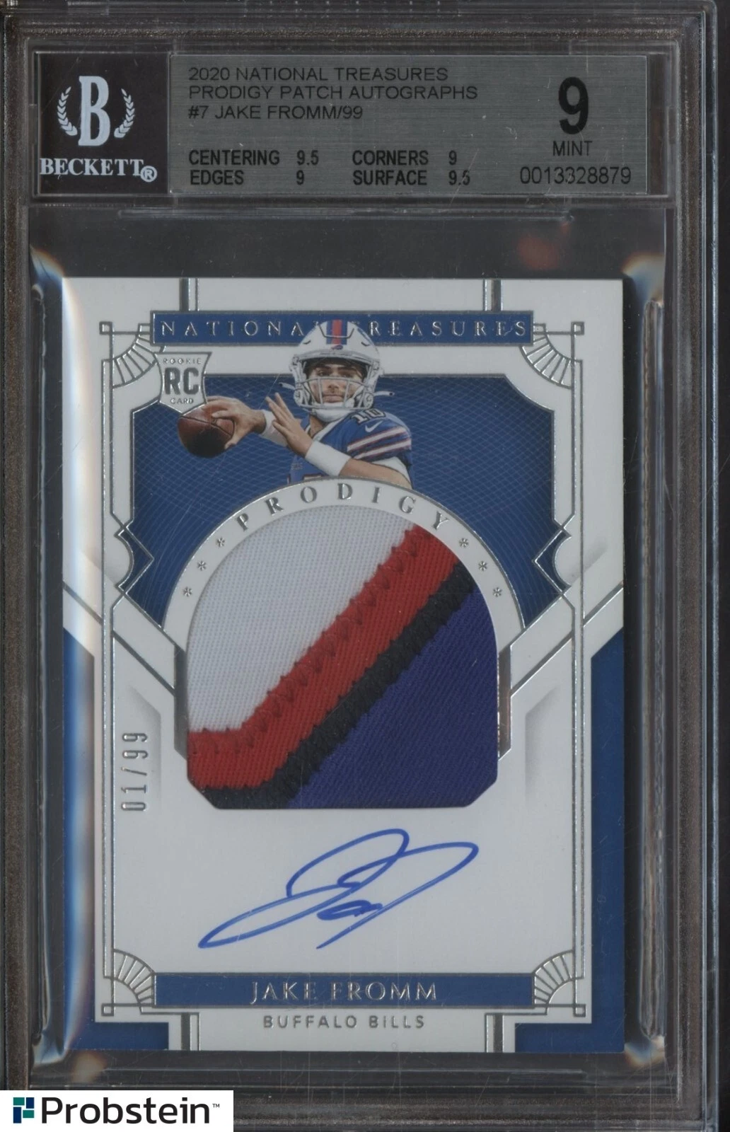 Jake Fromm Panini National Treasures Prodigy Patch Autographs #JF Base