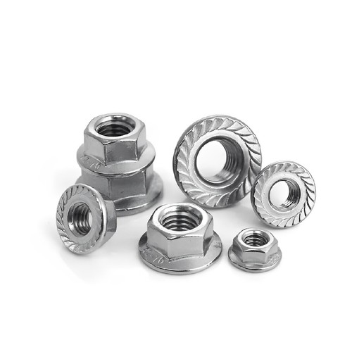 A2 Stainless Steel Metric Serrated Flange Nuts Hex M3 M4 M5 M6 M8 M10 M12 - Picture 7 of 17