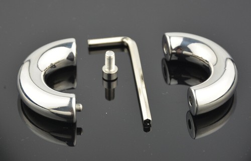 Electric electro Stainless steel Penis ring E-stim testicle Ball Stretcher Ring - Picture 3 of 10