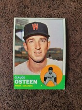 1963 TOPPS Baseball Claude Osteen #374 - Washington Senators