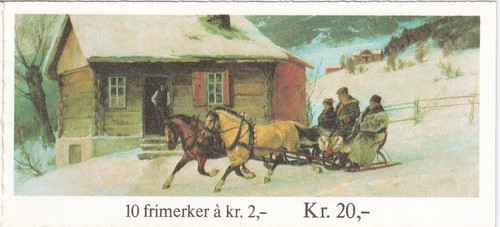 Norway. Rare Booklet stamps. 1983. FH 60. NK 942. lux cancel. Cat $20. - Picture 2 of 3