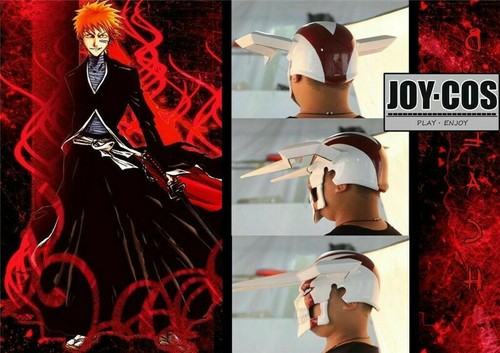 Bleach Kurosaki Ichigo Tensa Bankai Gesichtsmaske Cosplay Halloween Maske Helm Requisite - Bild 10 von 15