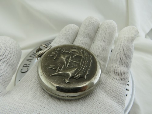 Molnija pocket watch 49.5 mm made in USSR 3602 running - 第 6/15 張圖片