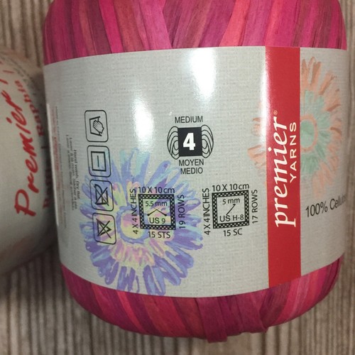 Lot of 2 x 87 Yard Raffia Ribbon Gift Wrapping Packing Twine Craft Pink Blue - Picture 3 of 3