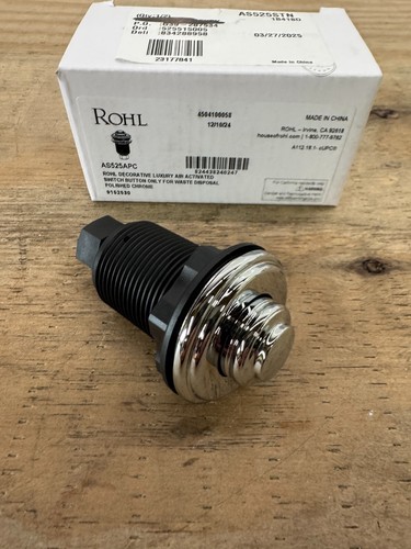 Rohl AS525APC Entsorgungsluftschalter Taster, Chrom poliert *LESEN*