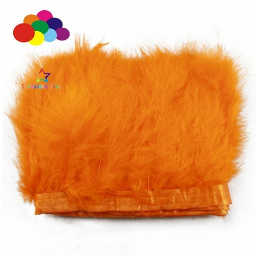60 color 2M Fluffy Marabou Feathers Fringe Trim For Wedding Turkey Plumes Ribbon - Picture 48 of 66