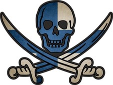 Pirate Sticker Jack Rackham Calico Flag Country FIN Finland