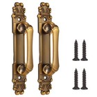 2Pcs European Antique Cabinet Pull Handles Zinc Alloy Wardrobe Door Hardware