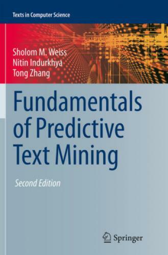 Thumbnail - Fundamentals Of Predictive Text Mining 3521