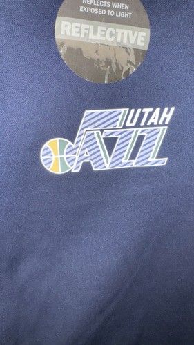 Majestic Utah Jazz Jacket Men’s Size Large Blue Gray NBA Exclusive Collection - Picture 4 of 6