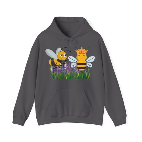 Buzzy Bee and The Queen Unisex Heavy Blend™ Hooded Sweatshirt - Picture 3 of 29