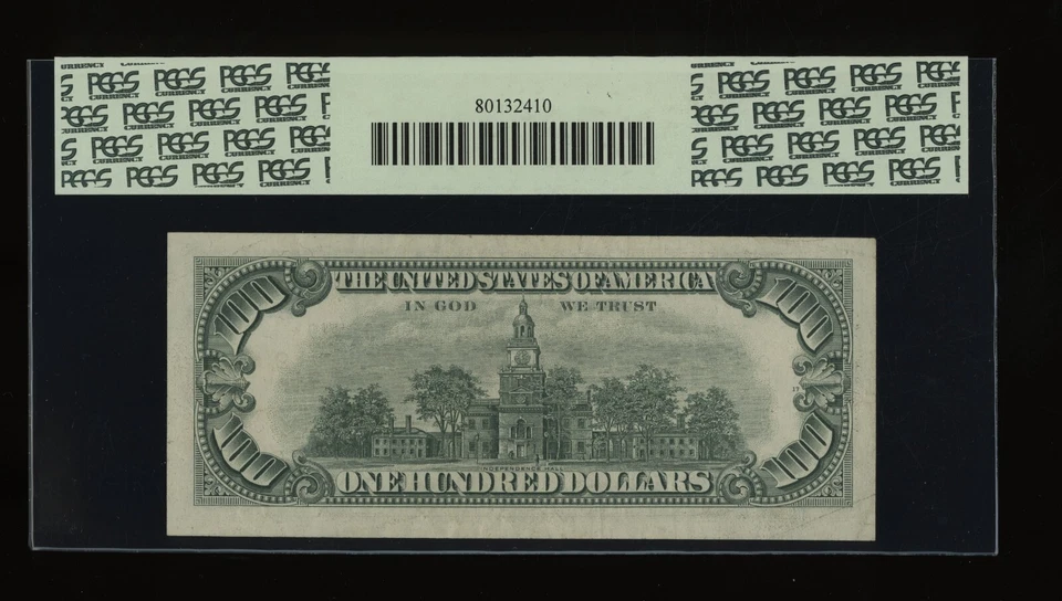 DBR 1974 $100 FRN Minneapolis STAR Fr. 2167-I* PCGS 45 PPQ Serial I00212579* - Image 2 of 2