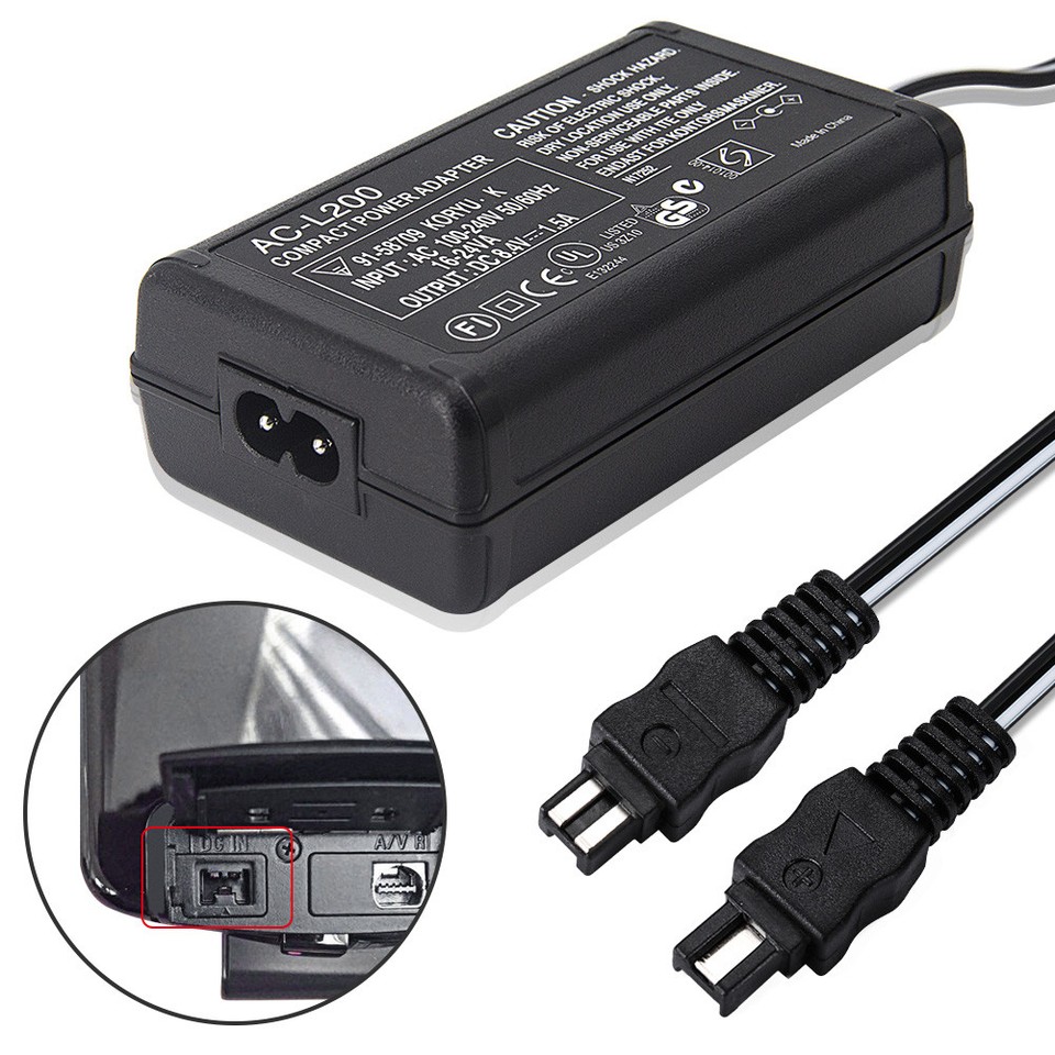 Chargeur Micro USB Vhbw Pour Caméra Sony Handycam DCR-SX30E, DCR-SX31, DCR-SX50 - Câble 40cm
