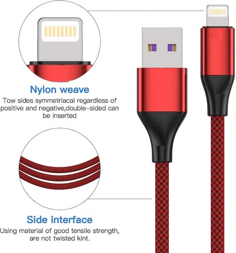 3 Pack Fast Charger Cable Heavy Duty For iPhone 14 13 12 11 XR 8 7 Charging Cord - Picture 4 of 16