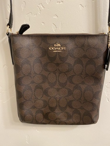 Coach NWT Signature North/South Crossbody F37490 Signature Coated Canvas - Picture 2 of 12
