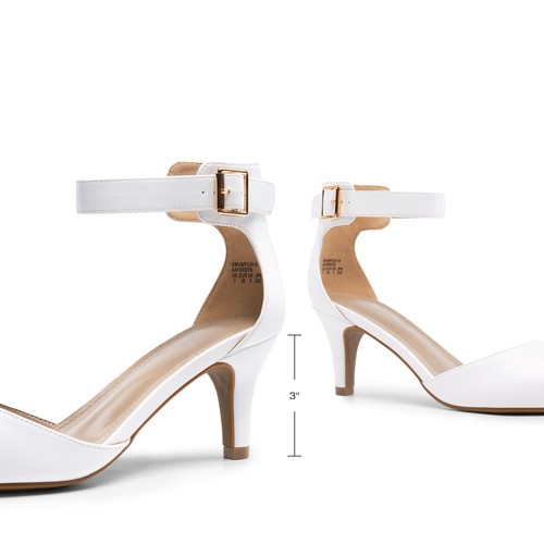 Damenmode spitz zulaufende Pumps Hochzeit Party elegante Pumps - Bild 34 von 48