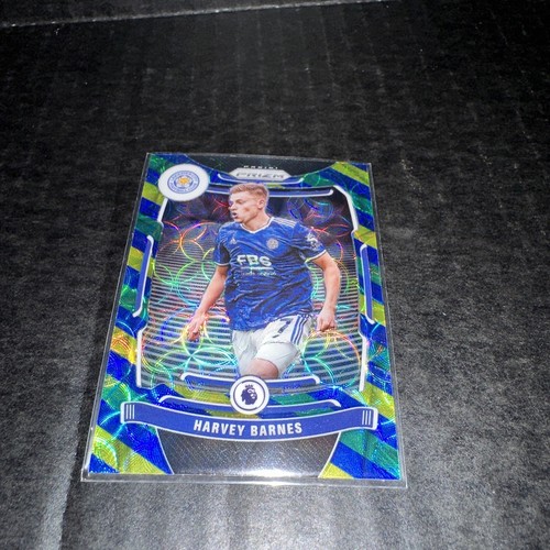 2021-22 Panini Prizm Premier League Choice azul amarillo y verde Harvey Barnes #24 - Imagen 2 de 6