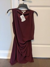YA Los Angeles Women's Plum Side Drape Dress Size S Small