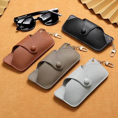 Luxury PU Glasses Case Spectacle Sunglasses Storage Bag Protective Cover Decor - Picture 3 of 16