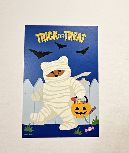 Mrs. Grossman’s Sticker Club ~Trick or Treat  October 2021~ Halloween PostCard