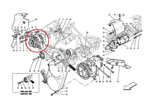 Ferrari, 599 , Alternador, P/N 211940 - Imagen 6 de 6
