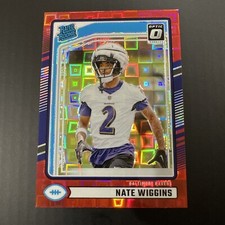 2024 Panini Donruss - Rated Rookie Red Pandora Prizm #391 Nate Wiggins