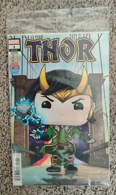 Thor #1 Funko Pop Loki Variant (FCBD Free Comic Book Day Mystery Box) COMIC ONLY | eBay