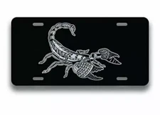 Scorpion License Plate Geometric Vanity Novelty License Plate Tag 12 by 6 Inches