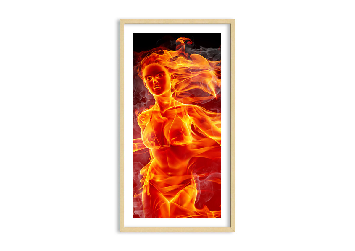 Quadro in Cornice - Donna Donna Donna Fiamma Illustrazione 0222 IT ebf437 Quadro in Cornice - Donna Donna Donna Fiamma Illustrazione 0222 IT ebf437