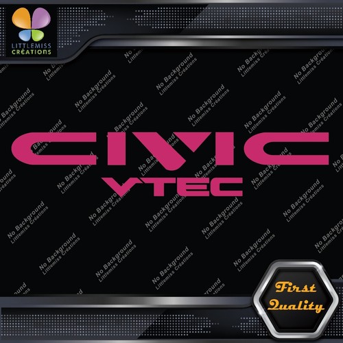Compatible With Honda Civic Vtec Cars Tuning Racing JDM Vinyl Decals Stickers - Picture 77 of 85