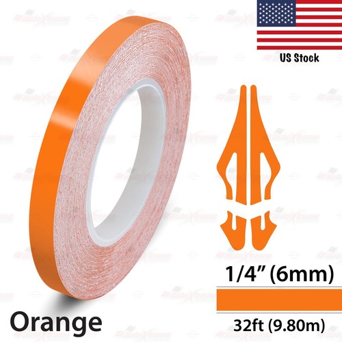 Vinyl Pinstriping Pin Stripe Car Body Styling Adhesive Tape Decal Sticker ORANGE - Picture 17 of 27