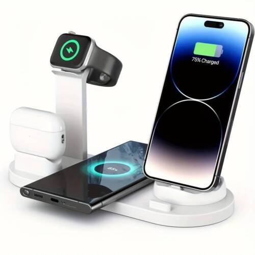 15W Wireless Charger Charging Station For Apple Watch AirPod iPhone 15 13 12 14 - Picture 2 of 9