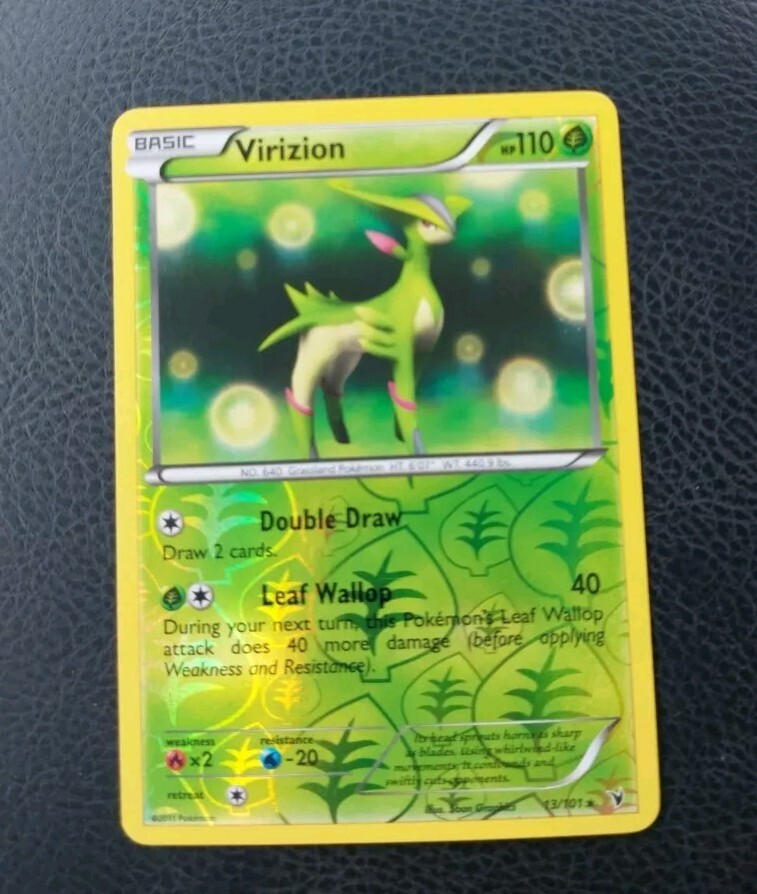 Virizion 13/101 Reverse Holo Noble Victories Pokémon, LP