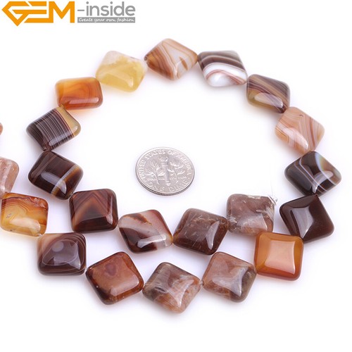 Natural Onyx Assorted Shape Stone Beads Jewelry Making 15" Stripe Botswana Agate - Picture 12 of 28
