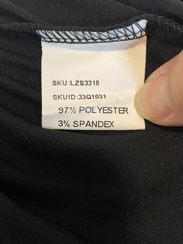 Chic Me Damen Schwarz Langarm V Ausschnitt Midi Strick Kleid Gr. S / Cocktail Party - Bild 8 von 9