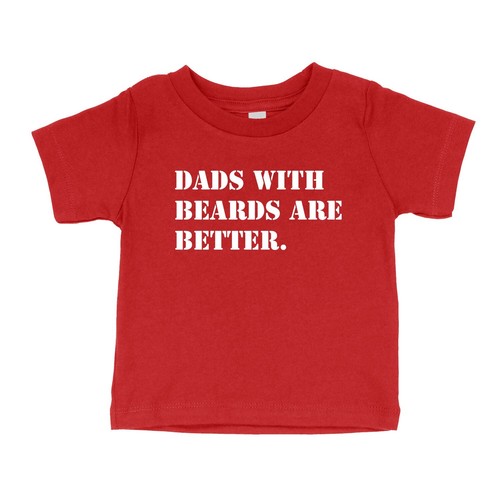 Dads with beards are better Toddler Kids Youth Tee T-shirt Funny cool dad Father - Picture 8 of 16