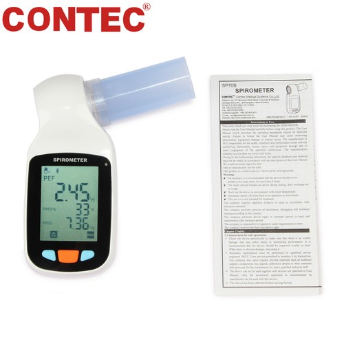 SP70B Bluetooth Handheld Spirometer Digital Lung Volume Pulmonary Function Meter - Picture 2 of 9