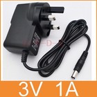 New 3V 1A Switching Power Supply adapter 100-240V AC DC 5.5mm x 2.1mm UK plug