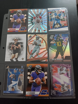 NFL Quarterback Lot Lamar Jackson, Josh Allen, and 7 current NFL QBs
