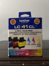 Genuine Brother LC 41 CL Ink Cartridges Magenta,Cyan,Yellow 3 Pack EXP 04/2014