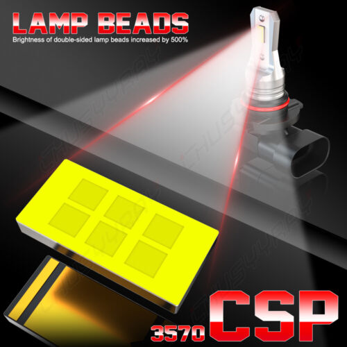 For GMC Canyon 2004-2012 6000K Combo LED Headlight Kit Hi & Lo + Fog Light Bulbs - Picture 5 of 14