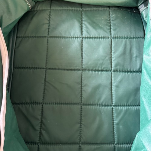 Zaino borsa vintage anni 90 Adidas Hunter nylon verde logo Spellout - Foto 9 di 13