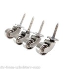 SOLID BRASS CASTORS DULL NICKEL PEWTER FINISH 25mm or 32mm SCREW PLATE CASTORS