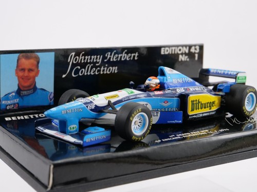 Minichamps 1/43 Benetton Renault B195 Johnny Hebert Collection GP England 1995 - Picture 10 of 10