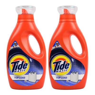 Tide Matic Top Load Liquid Laundry Detergent, 850ml (Pack of 2)